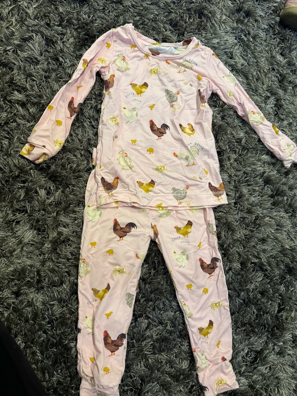 angel dear chicken pajamas set 18-24 mo